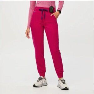 Figs Pink High Waist Jogger - Ultra Rose